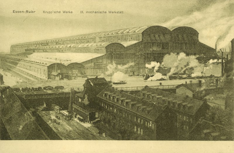 Krupp fabrik, Essen, Ruhr, Tyskland (s/h foto) af Photographer German