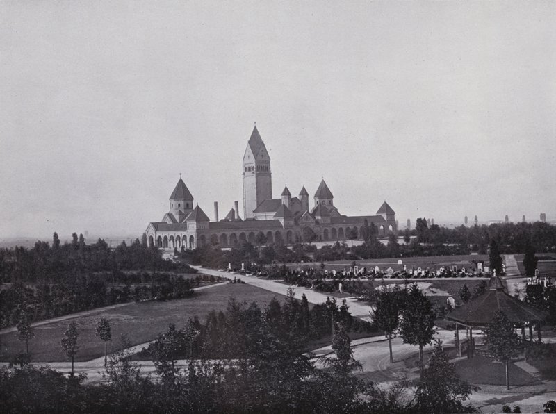 Leipzig: Krematorium (s/h foto) af Photographer German