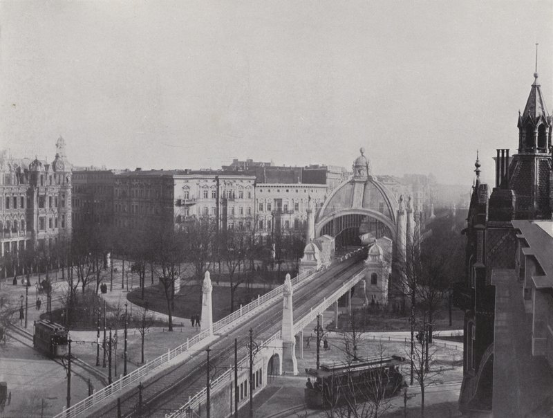 Nollendorfplatz, Station Der Hochbahn (s/h-billede) af Photographer German