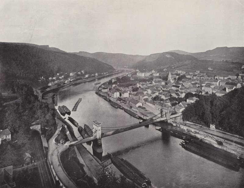 Panorama af Decin (s/h foto) af Photographer German