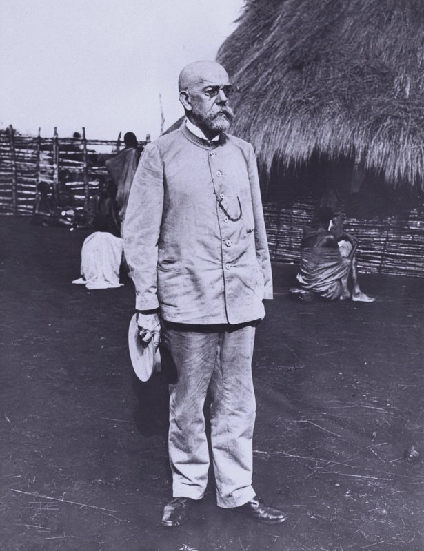 Robert Koch, tysk læge og bakteriolog, i Afrika af Photographer German