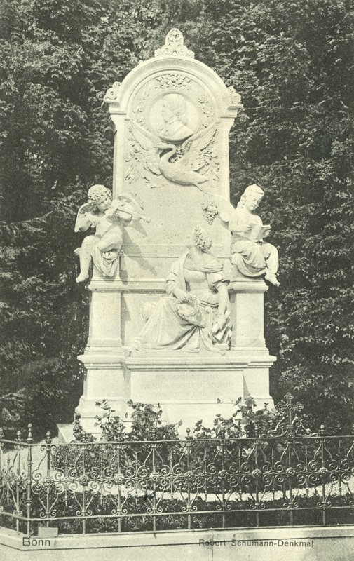 Robert Schumann Memorial, Bonn, Tyskland (s/h-billede) af Photographer German