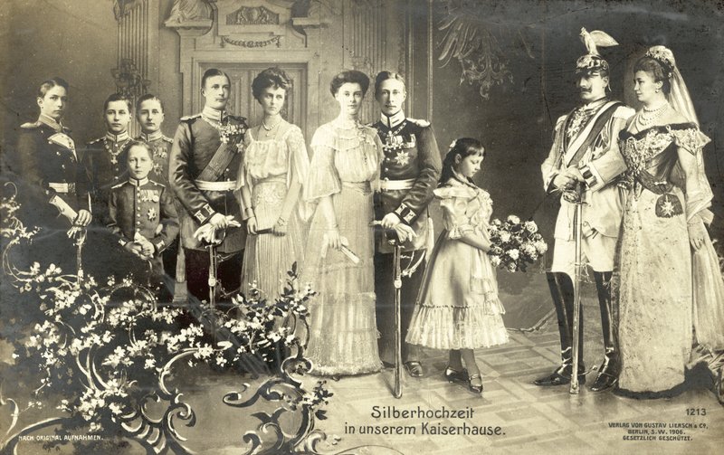 Sølvbryllup af kejser Wilhelm II og kejserinde Augusta Victoria af Tyskland af Photographer German