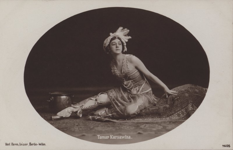 Tamara Karsavina, russisk ballerina og balletlærer (s/h foto) af Photographer German