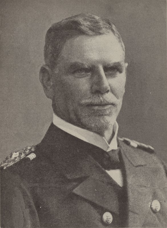 Viceadmiral Maximilian von Spee, chef for den tyske flådes østasiatiske eskadron under Første Verdenskrig (s/h foto) af Photographer German