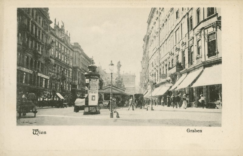 Udsigt over Vienna street (s/h foto) af Photographer German