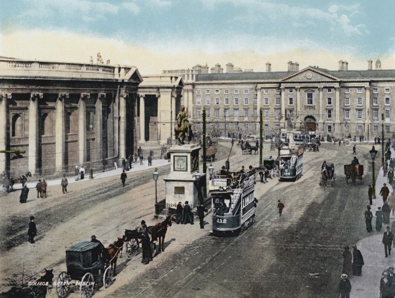 College Green, Dublin (farvefoto) af Photographer Irish