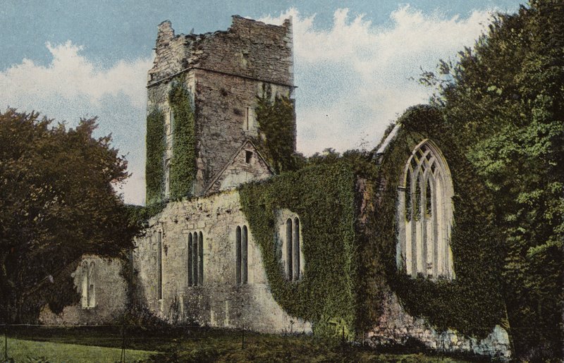 Sydirland: Muckross Abbey, Killarney (farvet foto) af Photographer Irish