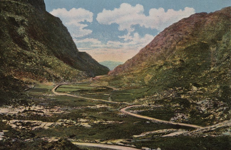 Sydirland: The Gap of Dunloe, Killarney (farvet foto) af Photographer Irish