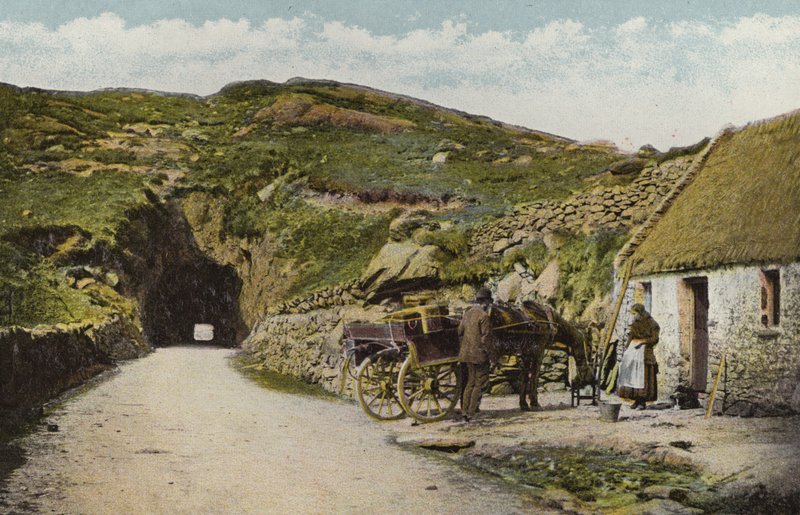 Sydirland: Tunnel nær Glengarriff, County Cork (farvet foto) af Photographer Irish