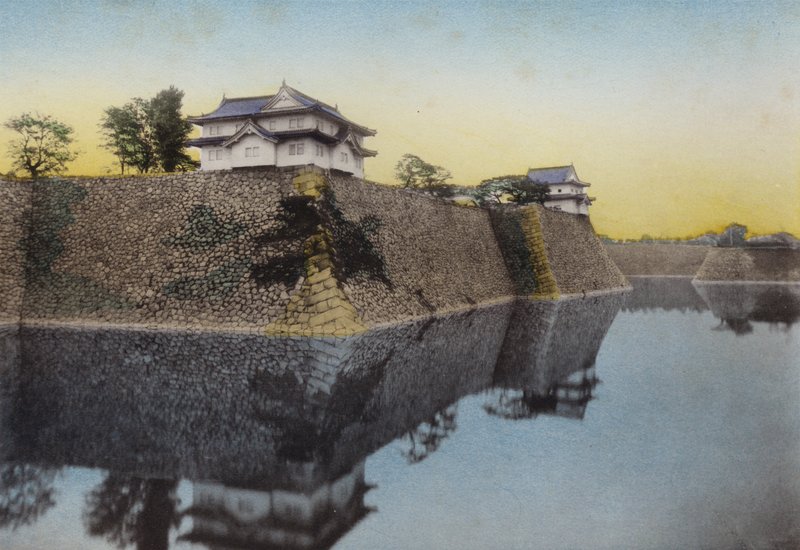 Japan, ca. 1912: Osaka-slottet bygget i 1583 af Hideyoshi (foto) af Photographer Japanese