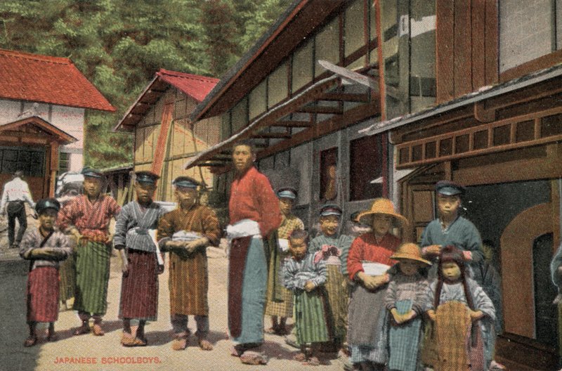 Japanske skoledrenge (foto) af Photographer Japanese