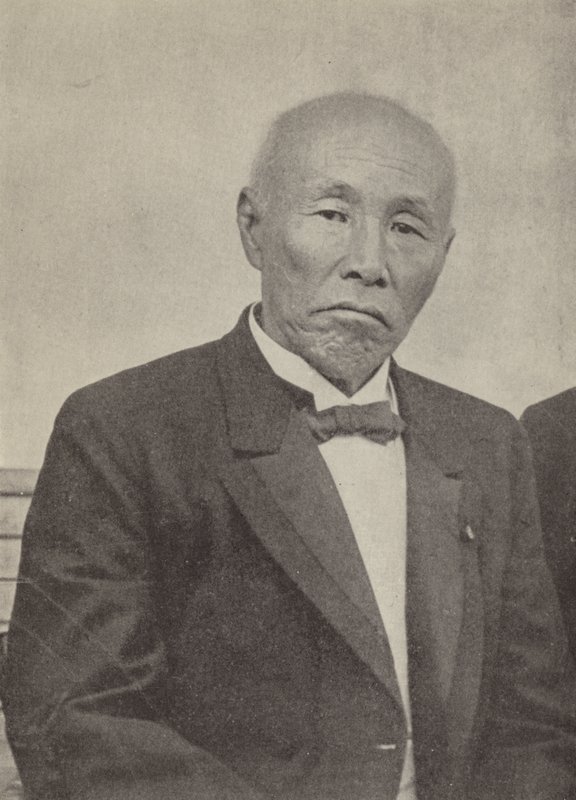 Okuma Shigenobu, Japans premierminister ved udbruddet af Første Verdenskrig (s/h foto) af Photographer Japanese
