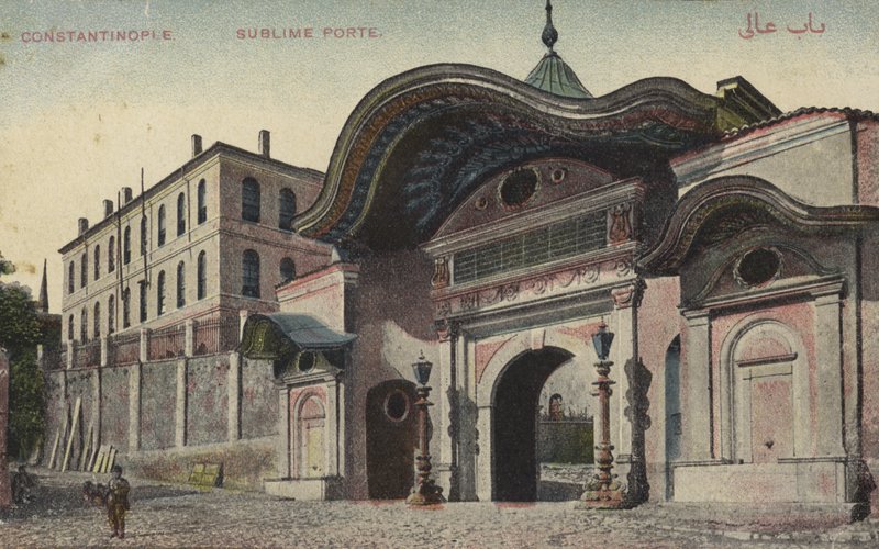 Sublime Porte, Konstantinopel (farvefoto) af Photographer Turkish