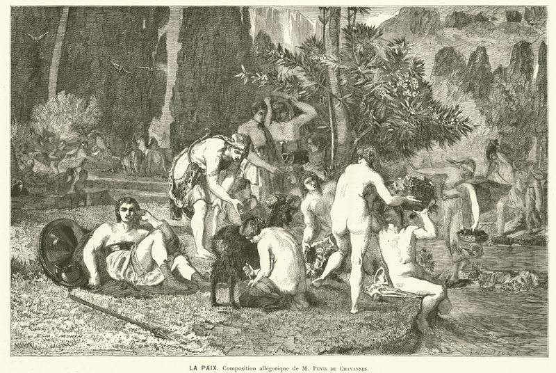 Fred (gravering) af Pierre (after) Puvis de Chavannes