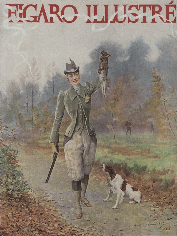 Forside af Le Figaro Illustre, november 1891 af Pierre Andre after Brouillet