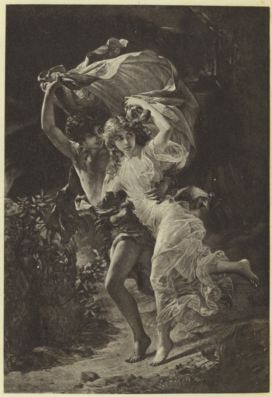 Stormen af Pierre Auguste Cot (fotogravure) af Pierre Auguste Cot