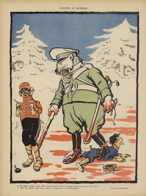 Forretning er forretning. Illustration til Le Rire af Pierre Georges Jeanniot