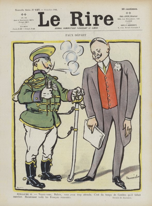 Falsk start. Illustration til Le Rire af Pierre Georges Jeanniot