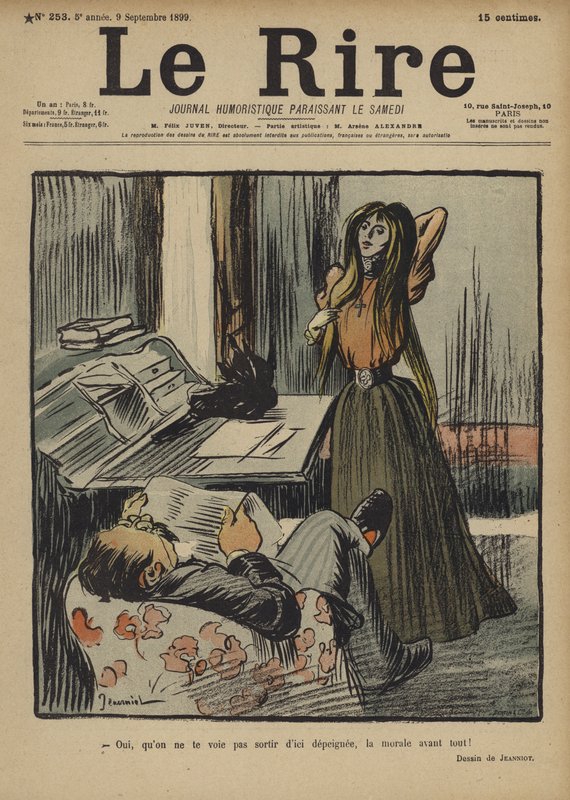 Illustration til Le Rire af Pierre Georges Jeanniot