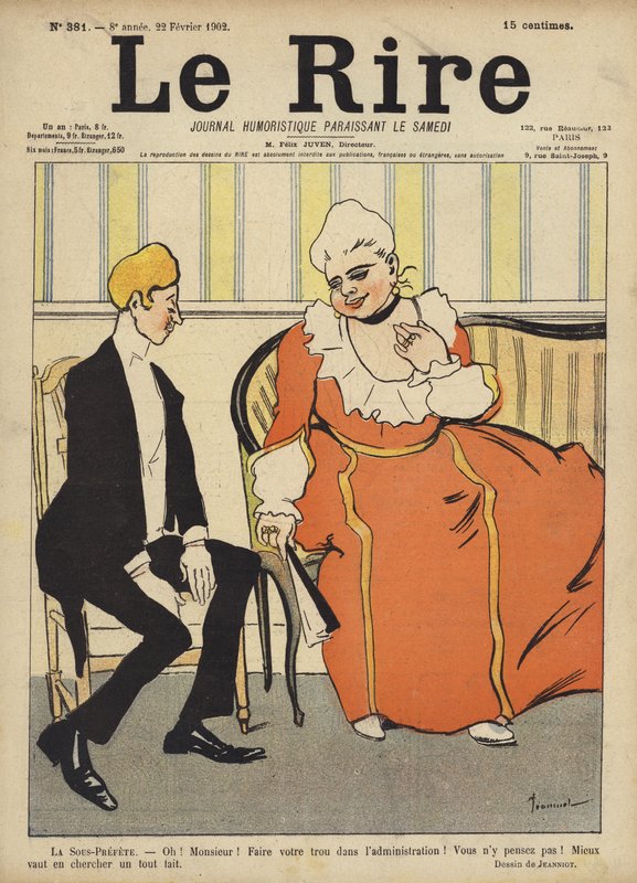 Illustration til Le Rire af Pierre Georges Jeanniot