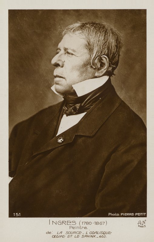 Jean Auguste Dominique Ingres, fransk maler af Pierre Petit