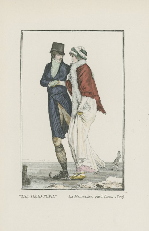 Timid elev, Paris (omkring 1800) af Pierre de La Mesangere