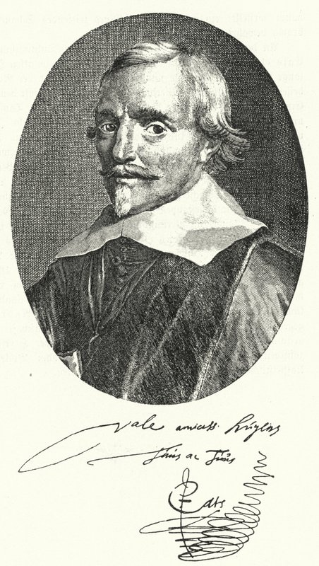 Jacob Cats, hollandsk digter og diplomat (gravering) af Pieter (attr.to) Dubordieu