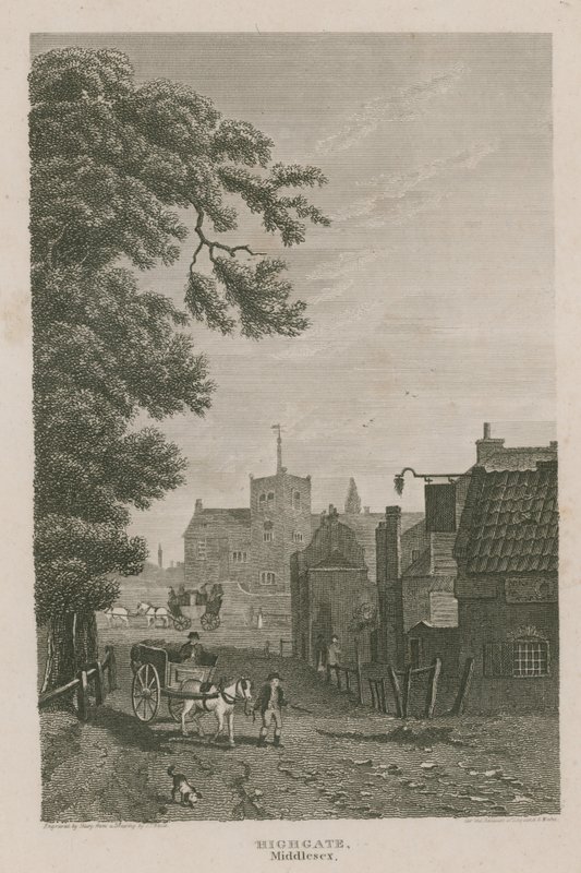 Highgate, Middlesex af Pieter Jansz. Quast