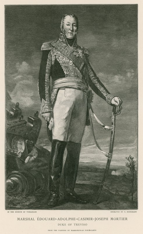 Marskal Edouard-Adolphe-Casimir-Joseph Mortier af Ponce Camus. Marie Nicholas