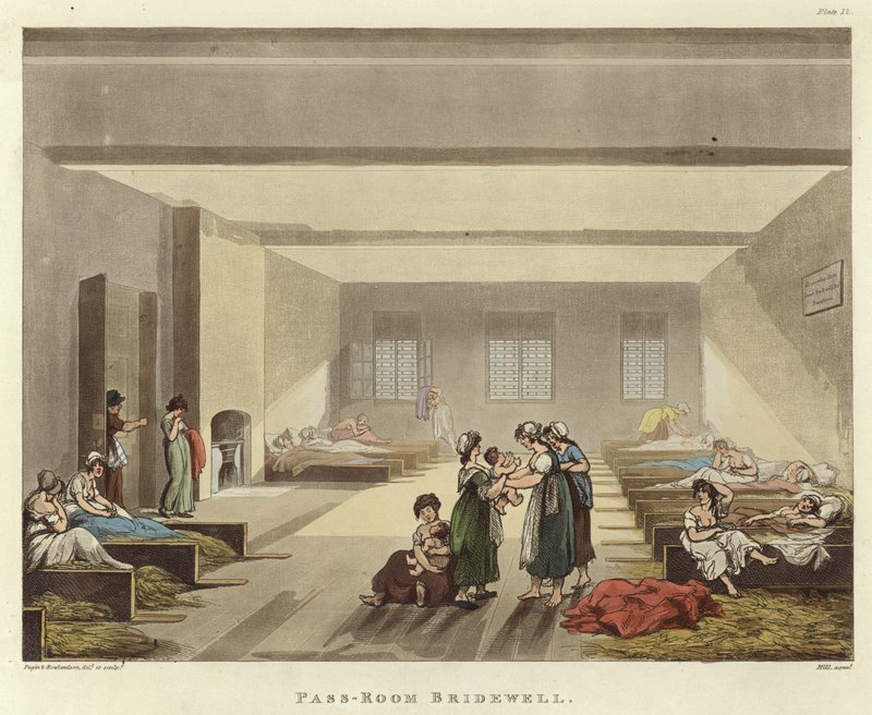 Pass rooom Bridewell af Pugin and Rowlandson