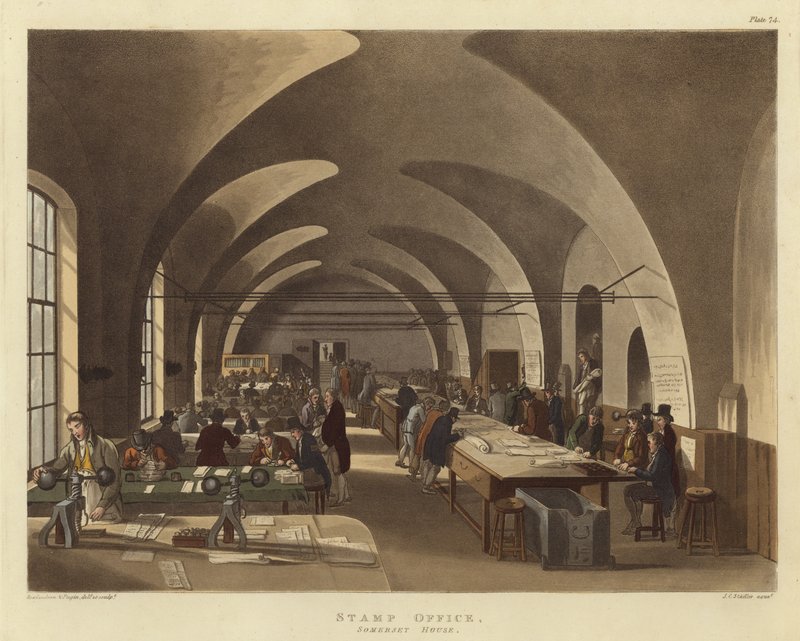 Frimærkekontor af Pugin and Rowlandson