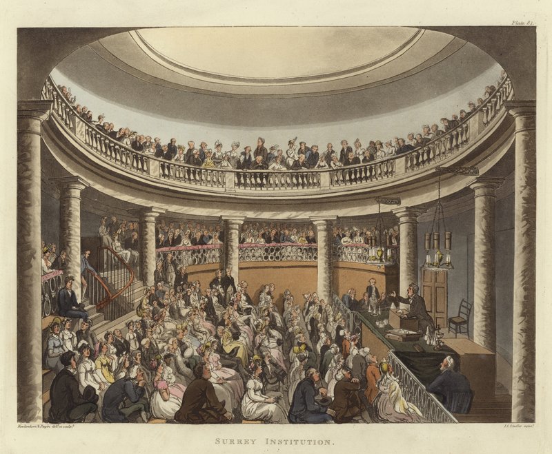 Surrey institution af Pugin and Rowlandson