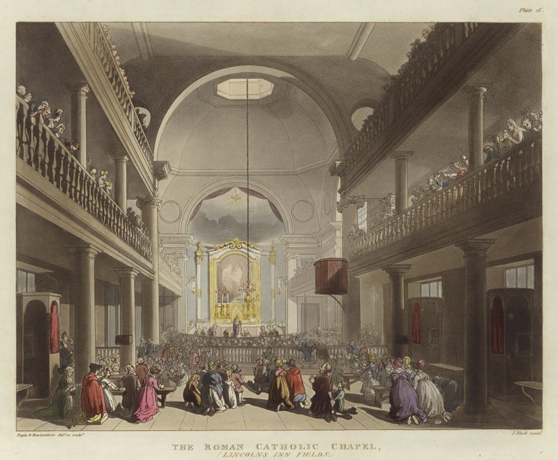 Det romersk-katolske kapel af Pugin and Rowlandson