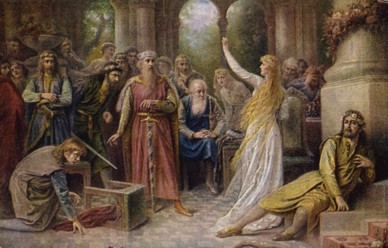 Scene fra Richard Wagners opera "Tannhauser" af Raimund Ritter Von Brennerstein Wichera