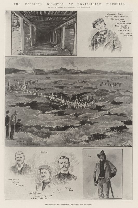 Colliery-katastrofen ved Donibristle, Fifeshire af Ralph Cleaver