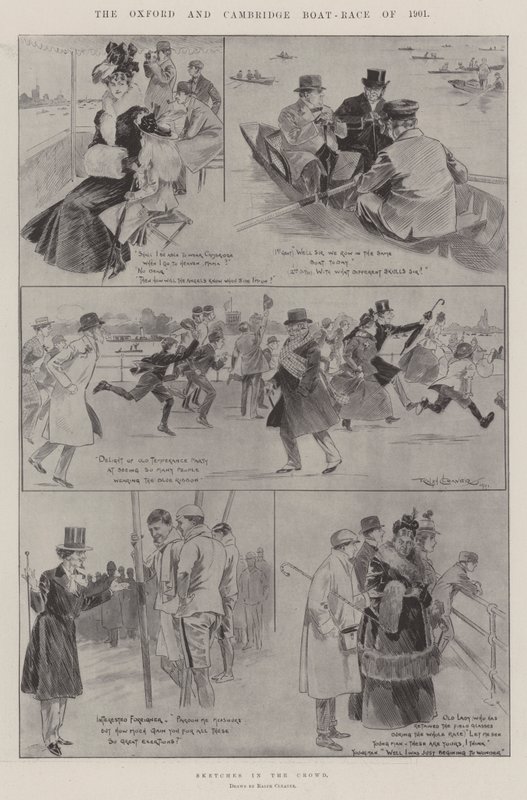 Oxford og Cambridge Boat-Race i 1901 af Ralph Cleaver