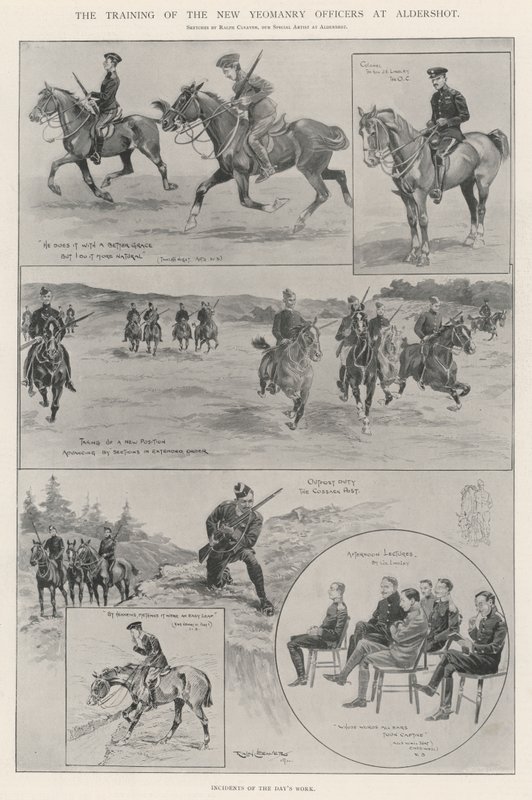 Uddannelse af de nye Yeomanry-officerer i Aldershot af Ralph Cleaver