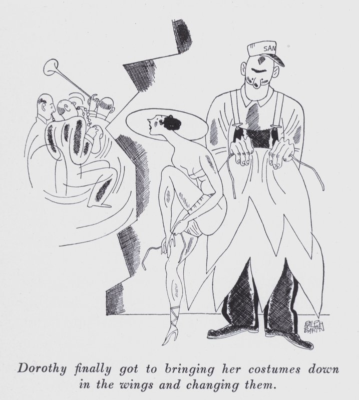 Illustration til "But Gentlemen Marry Brunettes" af Anita Loos (litho) af Ralph Barton