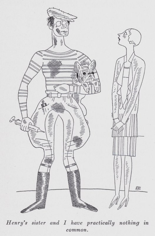 Illustration til "But Gentlemen Marry Brunettes" af Anita Loos (litho) af Ralph Barton
