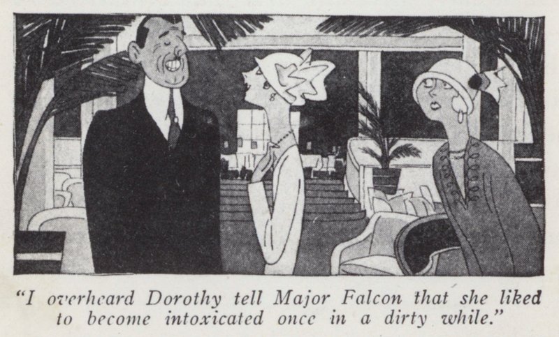 Illustration til Gentlemen Prefer Blondes af Anita Loos (litho) af Ralph Barton