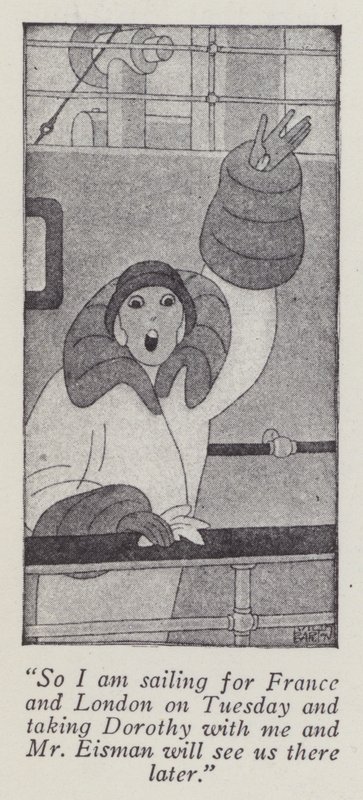 Illustration til Gentlemen Prefer Blondes af Anita Loos (litho) af Ralph Barton
