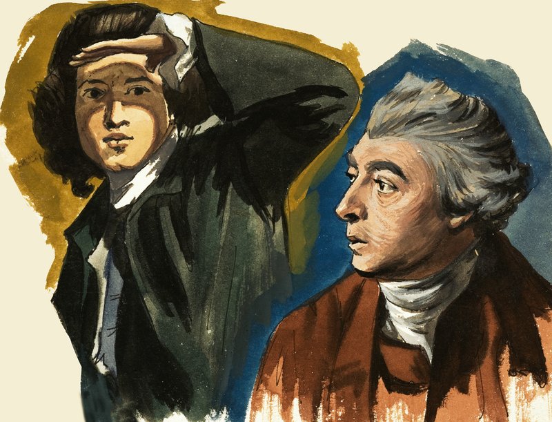 Sir Joshua Reynolds og Thomas Gainsborough af Ralph Bruce