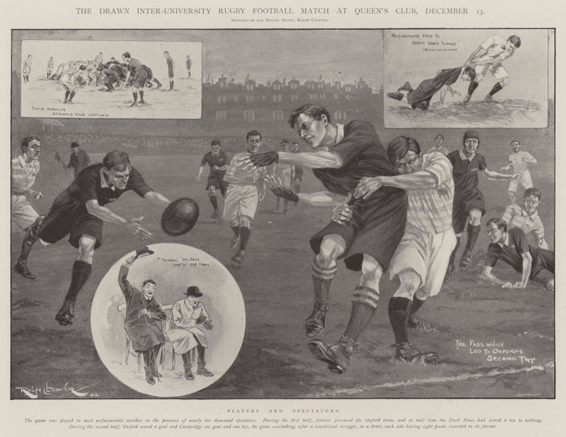 The Drawn Inter-University Rugby Football Match i Queen