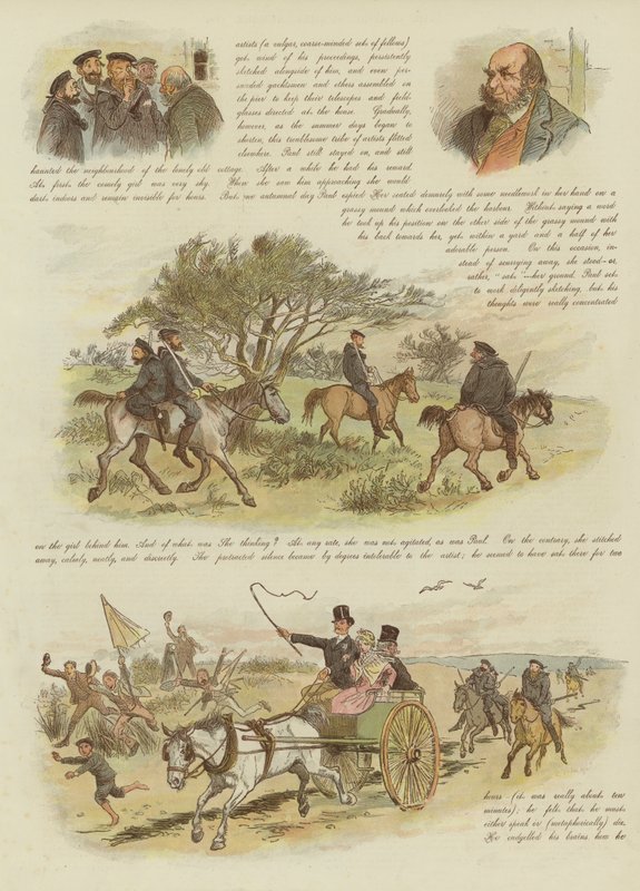 Paul og Virginia, eller den allersidste af smuglerne (chromolitho) af Randolph Caldecott