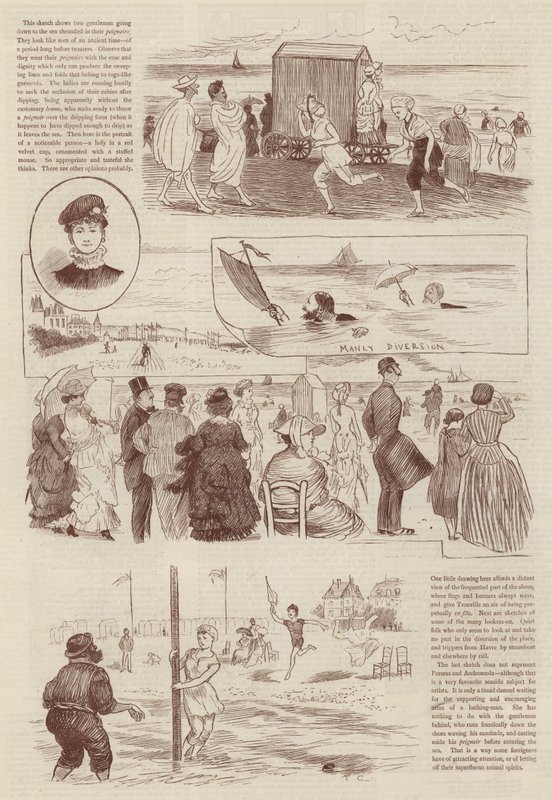 Skitser i Trouville af Randolph Caldecott