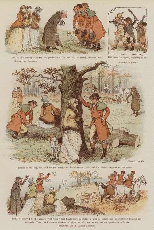 The Legend of the Laughing Oak (chromolitho) af Randolph Caldecott