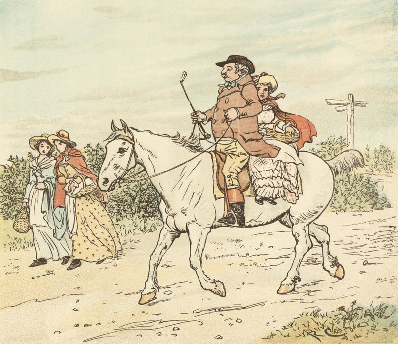 En bonde gik i trav på sin grå hoppe af Randolph Caldecott