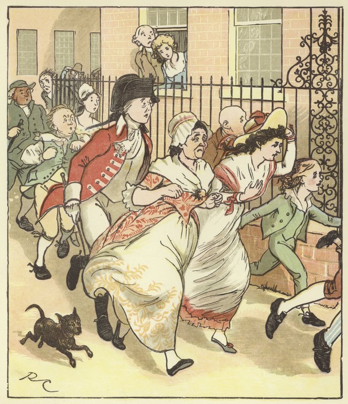 En elegi om en gal hunds død af Randolph Caldecott