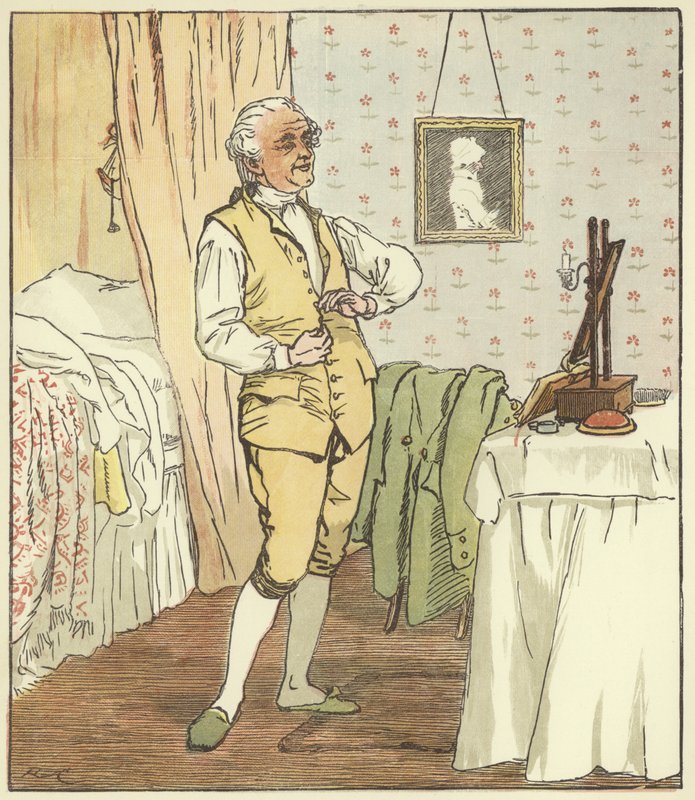 En elegi om en gal hunds død af Randolph Caldecott